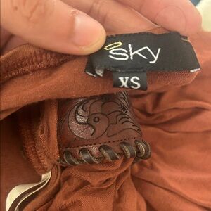 Sky Terracotta Top XS